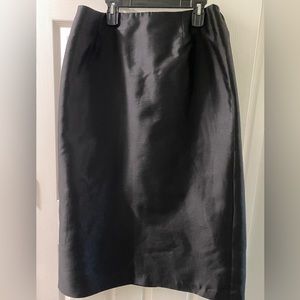 NWT Plus Size Black Silk and Wool Formal/Evening Skirt